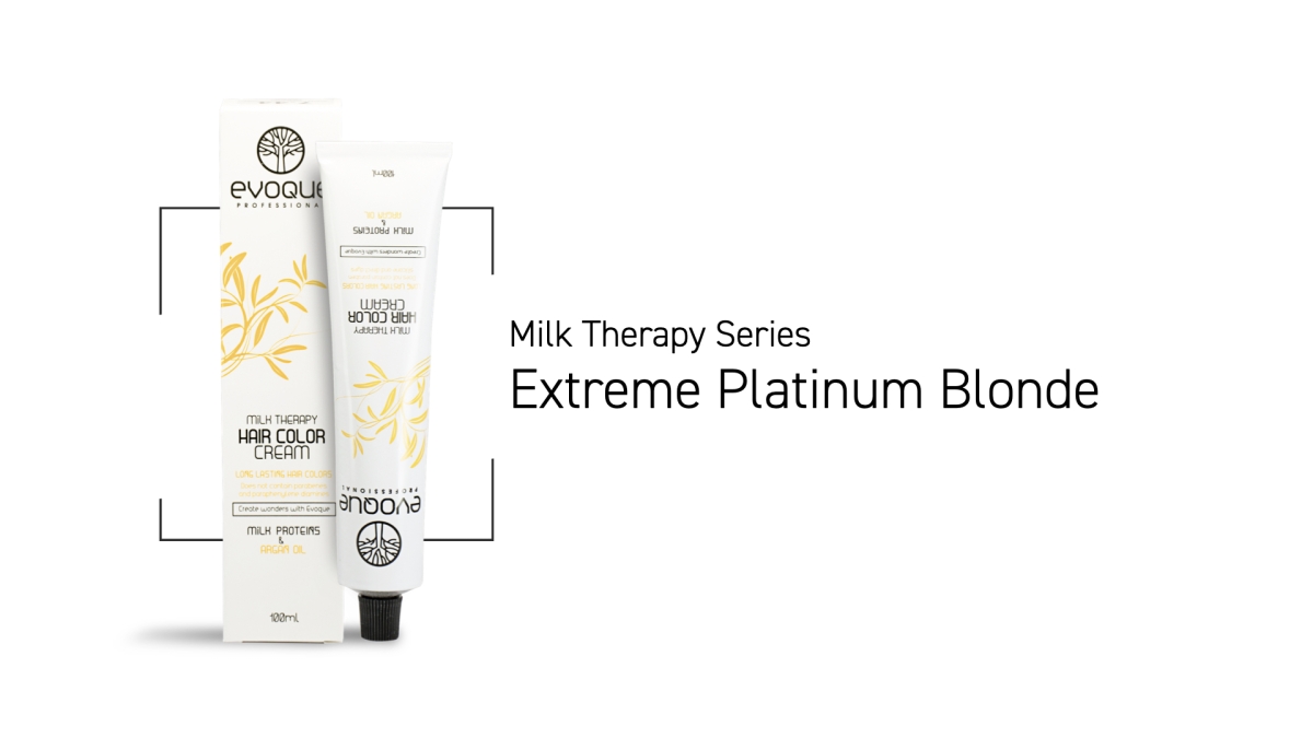 Haarfarbe von Evoque Extreme Platin Blonde